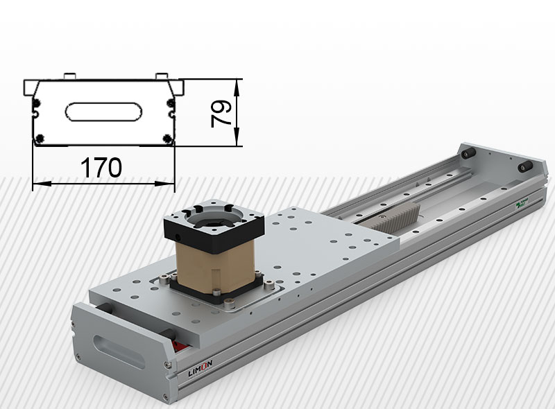 LInearna jedinica YRO 170<br />Najveće opterećenje 250kg*<br />Hod: 900-5500mm